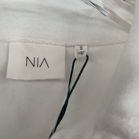 Nia Carrillo Terra Cloth Top in White Size Small NWT - Picture 8 of 12